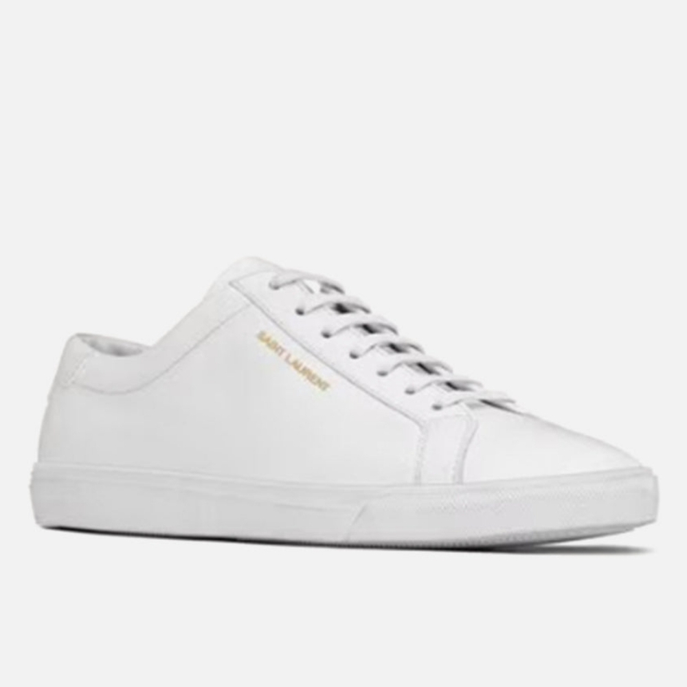Saint Laurent Cream Sneakers Size 36 US 6 Or 7 NEW NEVER WORN $750 rrp